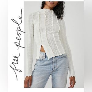 FREE PEOPLE LULA TOP-GARDENIA XS